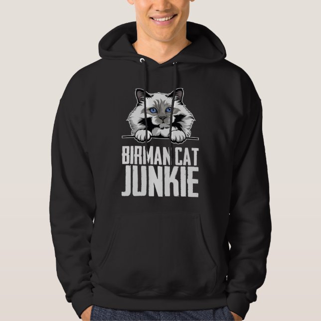 Sudadera Birman cat junkie (Anverso)