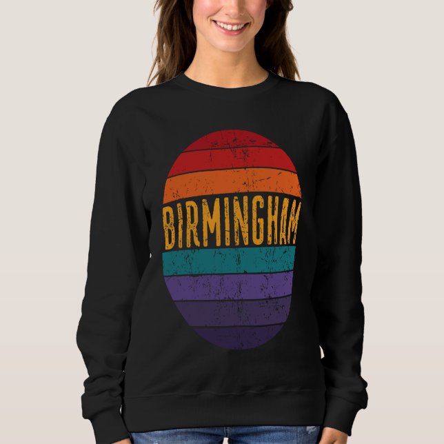 Sudadera Birmingham Alabama Pacific Coast Sunset 5 Distres (Anverso)