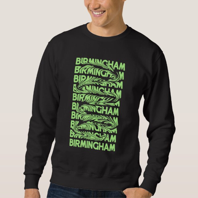 Sudadera Birmingham Alabama Vintage Psychedelic (Anverso)
