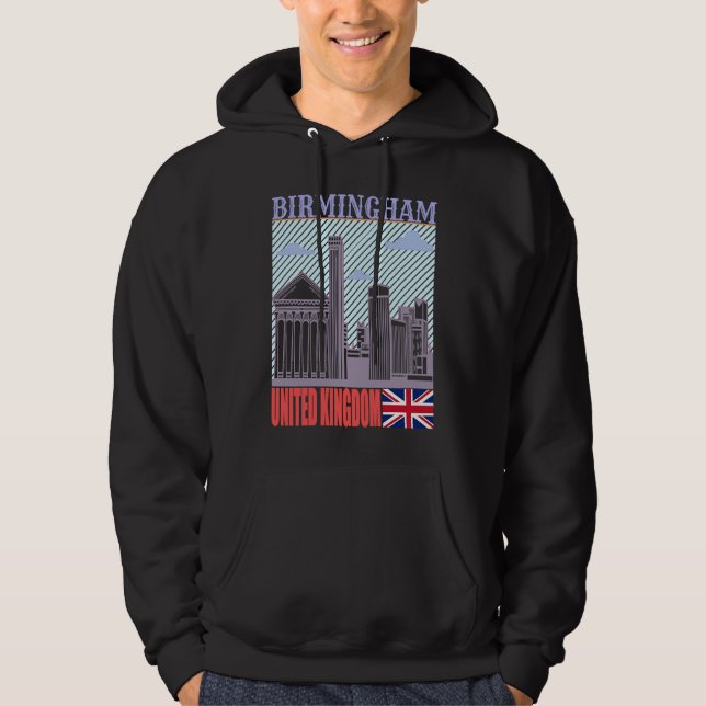 Sudadera Birmingham UK Skyline Country City Skyline Landmar (Anverso)