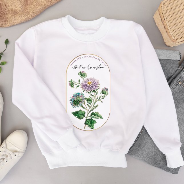 Sudadera Birth Flower Month September Cumpleaños (Birth Flower Month September Birthday Sweatshirt)