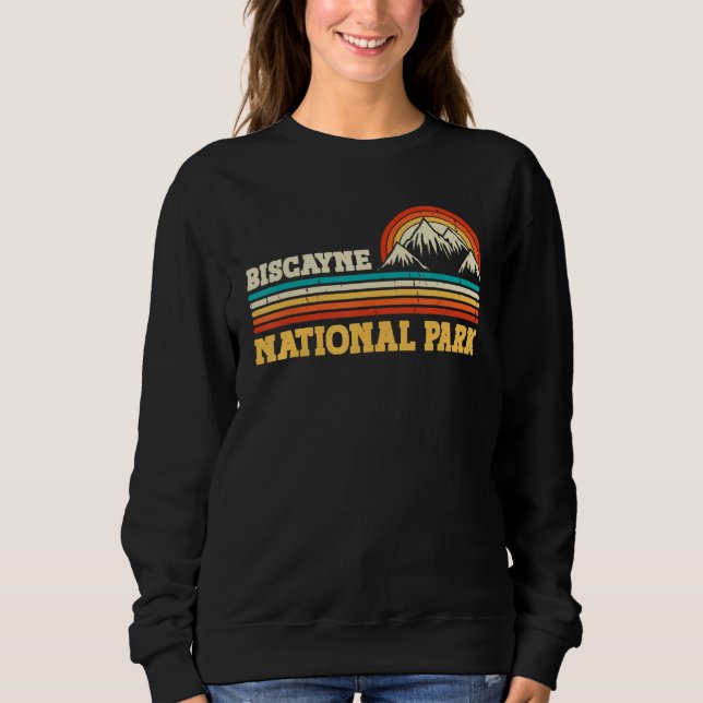 Sudadera Biscayne National Park Mountain Trees & Sun Campin (Anverso)
