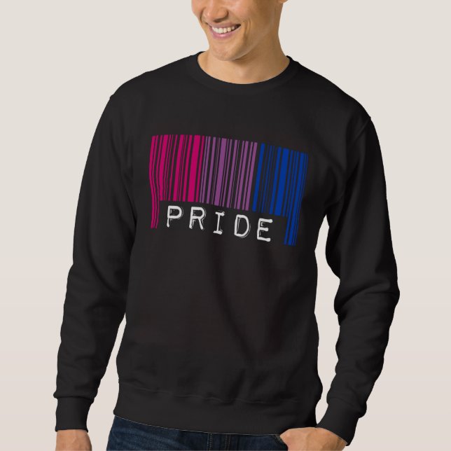 Sudadera Bisexual Barcode Pride Month Queer Aesthetic LGBTQ (Anverso)