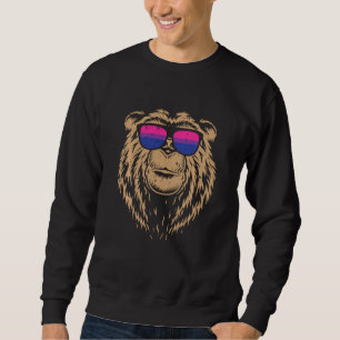 Sudadera Bisexual Bear Lgbt Q Orgullo Gafas de sol Guay Org