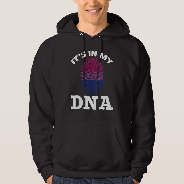 Sudadera Bisexual Dna Bi Orgullo Impresión digital Igualdad (Anverso)