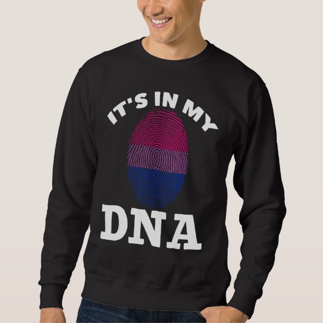 Sudadera Bisexual Dna Bi Orgullo Impresión digital Igualdad (Anverso)