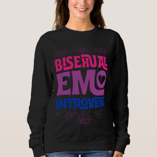 Sudadera Bisexual Emo Introvert Pride Trendy Mystic Teen Go