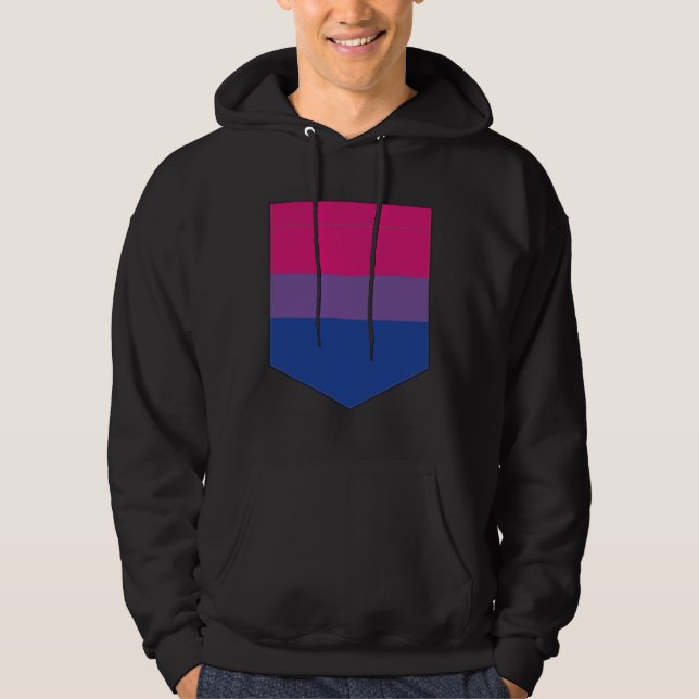 Sudadera Bisexual Flag Printed Bag Bisexual Pride (Anverso)