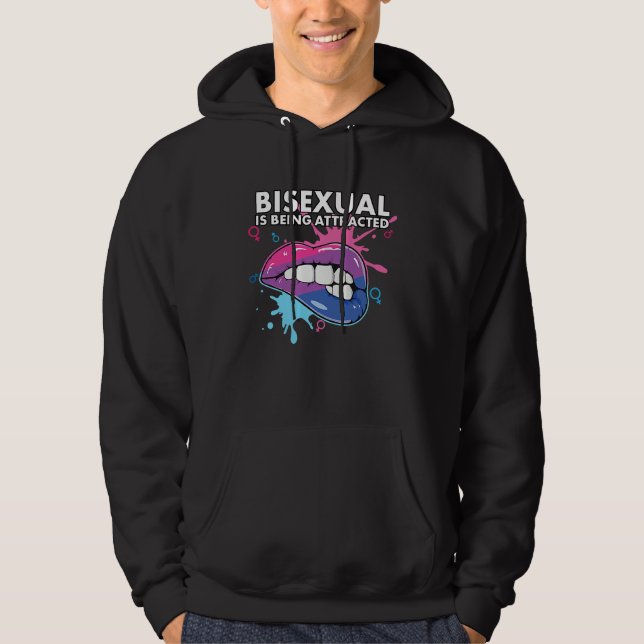 Sudadera Bisexual Is Being Attracted Rainbow Pride Bisexual (Anverso)