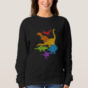 Sudadera Bisexual lesbiana transgénero gay de dinosaurios L