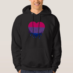 Sudadera Bisexual Melt Heart LGBTQ Bisexual Bandera Bisexua