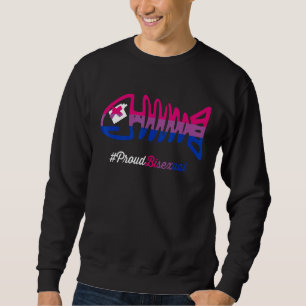 Sudadera Bisexual Orgullo Pescado Skeleton Lgbtq Bisexualit