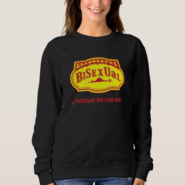 Sudadera Bisexual ¿porque no los dos (Anverso)