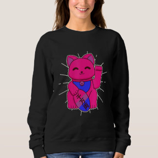 Sudadera Bisexual Pride Lucky Cat LGBTQ+ Asexuality