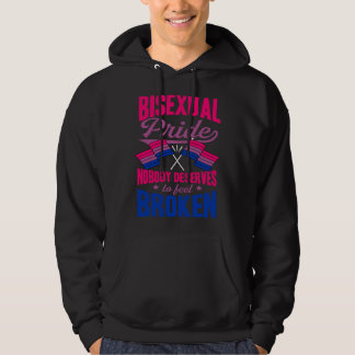 Sudadera Bisexual Pride Nobody Deserves To Feel Broken Bise