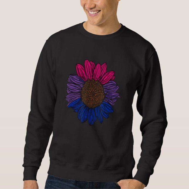 Sudadera Bisexual Pride Sunflower LGBT Bi Pride Bisexual Fl (Anverso)