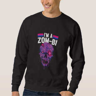 Sudadera Bisexual Zombie Lazy Halloween Costume Bi Pride L