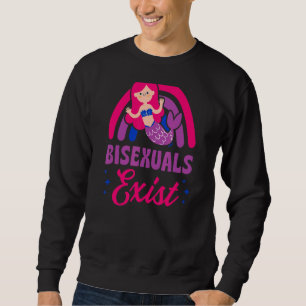 Sudadera Bisexuas Existen Bisexuales Orgullo de Sirena Amor