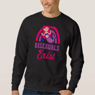 Sudadera Bisexuas Existen Bisexuales Orgullo de Sirena Amor