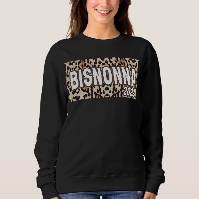 Sudadera Bisnonna 2022 Announcement Italian Great Grandma L (Anverso)