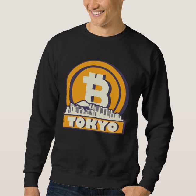 Sudadera Bitcoin 東京都 Skyline  Tokyo Bitcoin Maximalist (Anverso)