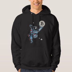 Sudadera Bitcoin a la luna Astronauta