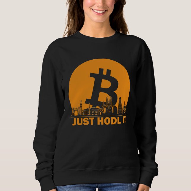 Sudadera Bitcoin Barcelona Skyline  Barcelona Bitcoin Maxim (Anverso)