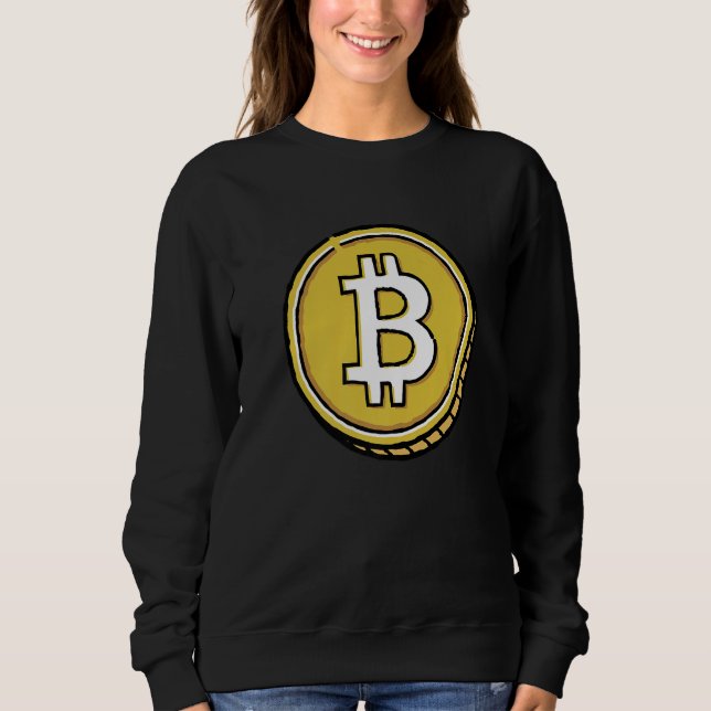 Sudadera Bitcoin BTC Cryptocurrency Trader  For Crypto Inve (Anverso)
