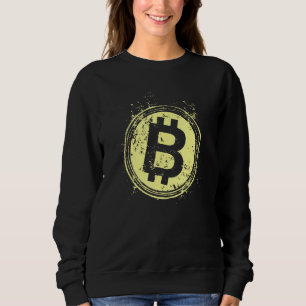 Sudadera Bitcoin BTC Moneda de la cadena de bloqueo de dine