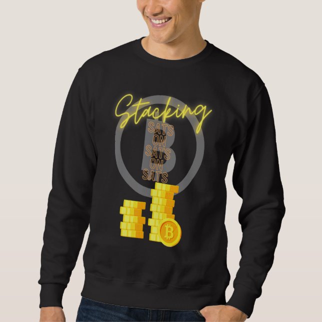 Sudadera Bitcoin Btc Stack Sats Cryptocurrency Satoshi Cryp (Anverso)