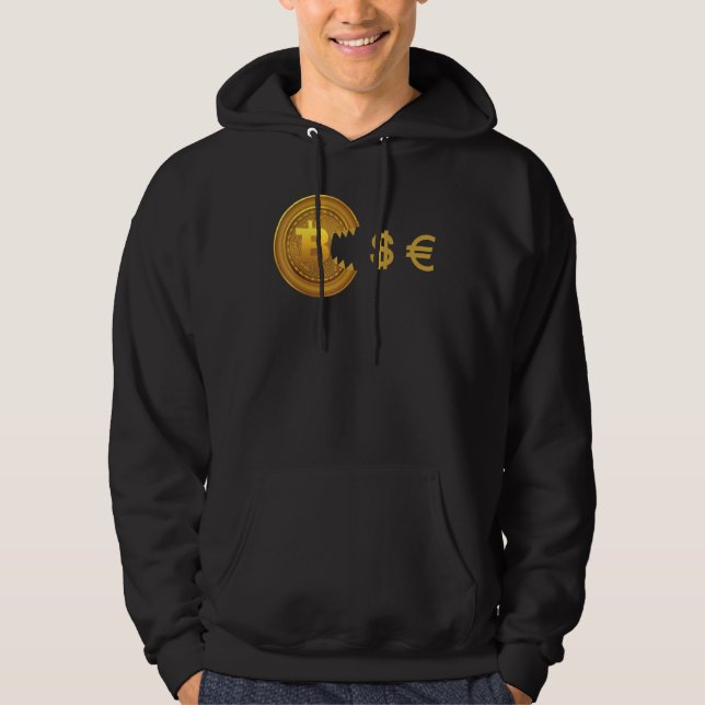 Sudadera Bitcoin come moneda de cifrado en dólares Bitcoin (Anverso)