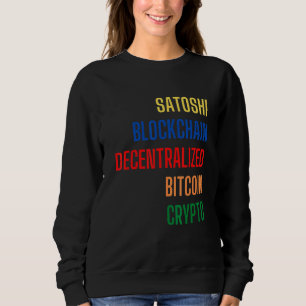 Sudadera Bitcoin Criptomoneda Cripto Satoshi Nakamoto Bloqu