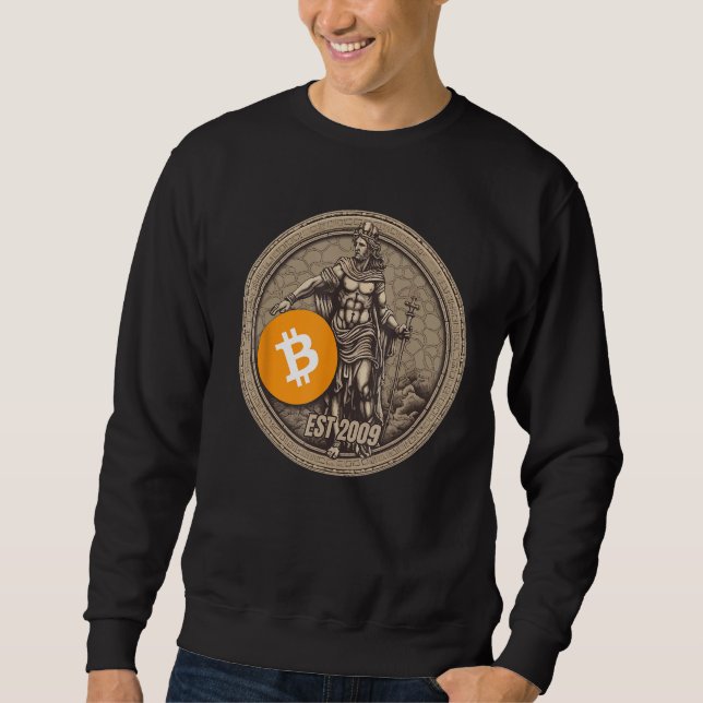 Sudadera Bitcoin Cryptocurrency (Anverso)