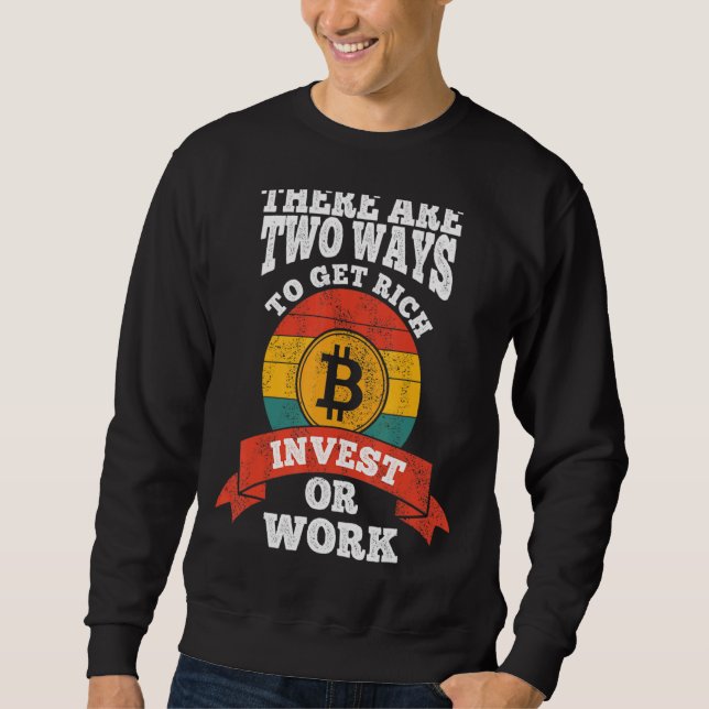 Sudadera Bitcoin dim inversión financiación dinero invertir (Anverso)