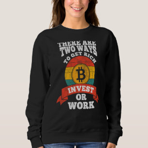 Sudadera Bitcoin dim inversión financiación dinero invertir