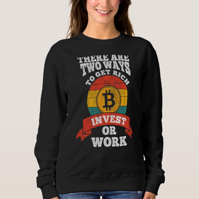 Sudadera Bitcoin dim inversión financiación dinero invertir (Anverso)