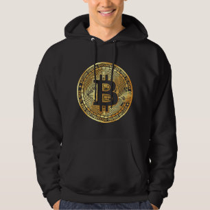 Sudadera Bitcoin - Diseño de moneda de metal - BTC