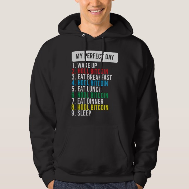 Sudadera Bitcoin HODL Meme BTC  Idea for a Bitcoiner (Anverso)