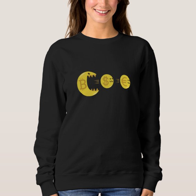 Sudadera Bitcoin Krypto Coin Token Mining Blockchain Curren (Anverso)