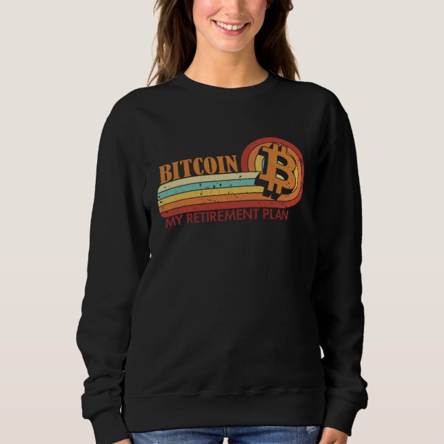 Sudadera Bitcoin Mi Plan de Jubilación Cadena de Bloques Cr (Anverso)