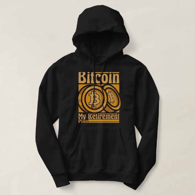 Sudadera Bitcoin Mi plan de retiro Blockchain Crypto Bitc (Diseño del anverso)