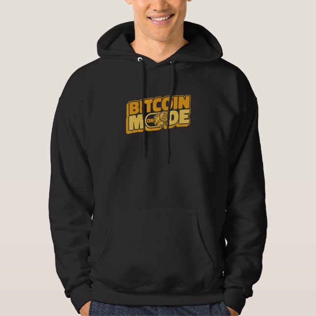 Sudadera Bitcoin Mode On Blockchain Crypto Currency Bitcoin (Anverso)
