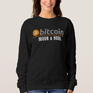 Sudadera Bitcoin Moon & Hodl, blog divertido de los mineros
