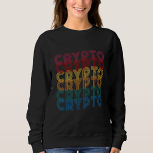 Sudadera Bitcoin Retro Colores Cryptocurrency Digital Curre
