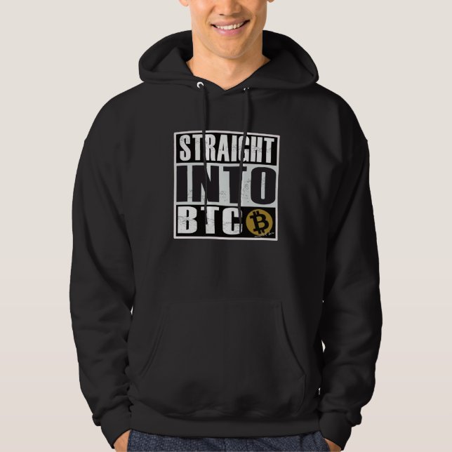Sudadera Bitcoin  Straight Outta into BTC Blockchain (Anverso)