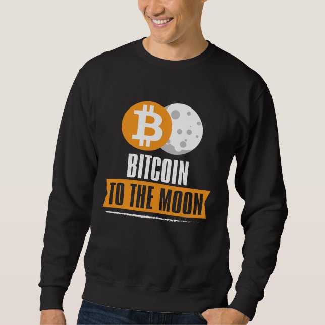 Sudadera Bitcoin to the Moon  BTC (Anverso)