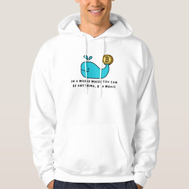 Sudadera Bitcoin Whale Crypto Investor & BTC Trading Design (Anverso)