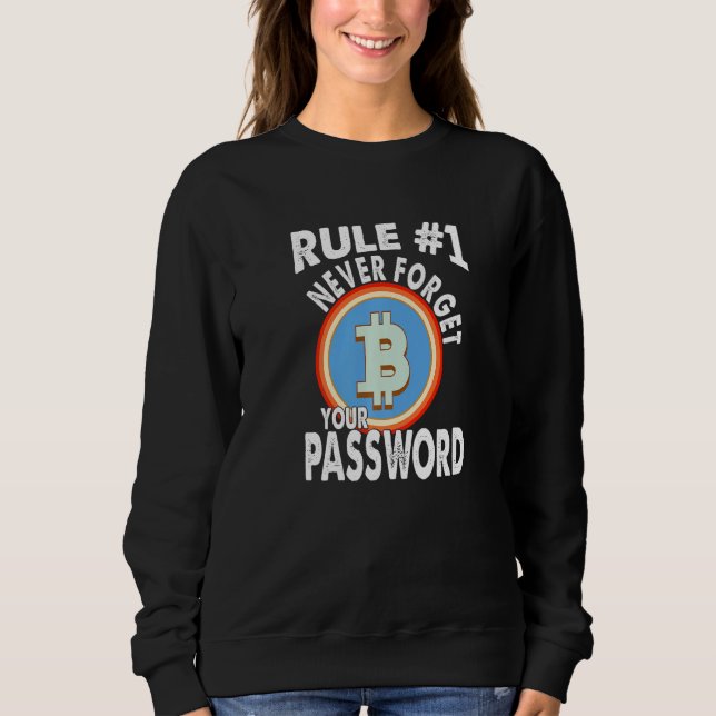 Sudadera Bitcoins Gold Para La Contraseña De Mínimo De Crip (Anverso)