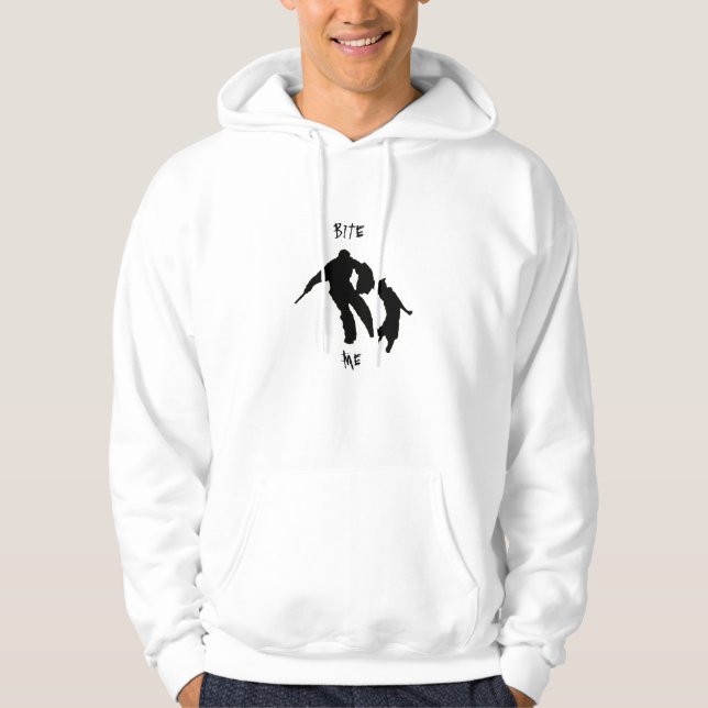 Sudadera bitework, MORDEDURA, YO (Anverso)