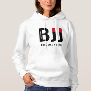 Sudadera BJJ Jiu Jitsu Black Belt, mujer personalizada